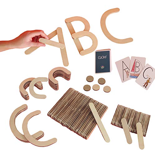 Bygg alfabetet 79 Stora magnetiska trädelar för att bygga abc och bokstäver lärande pedagogisk leksak för barn förskola skola 3+ stava byggleksak ord montessori bokstavslek lek och lär