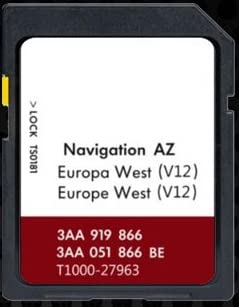 GPS Navigation SD-kort 2020 V12 Västeuropa kompatibelt med Volkswagen Seat Skoda - RNS 315