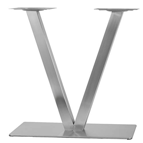 LENJKYYO Bordsstativ i rostfritt stål modell V underrede bordsfot bistrobord bord bord