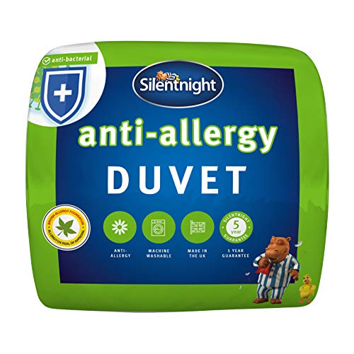 Silentnight Antiallergiskt dubbeltäcke 4,5 Tog – sommartäcke antibakteriellt och maskintvättbart – dubbelsäng
